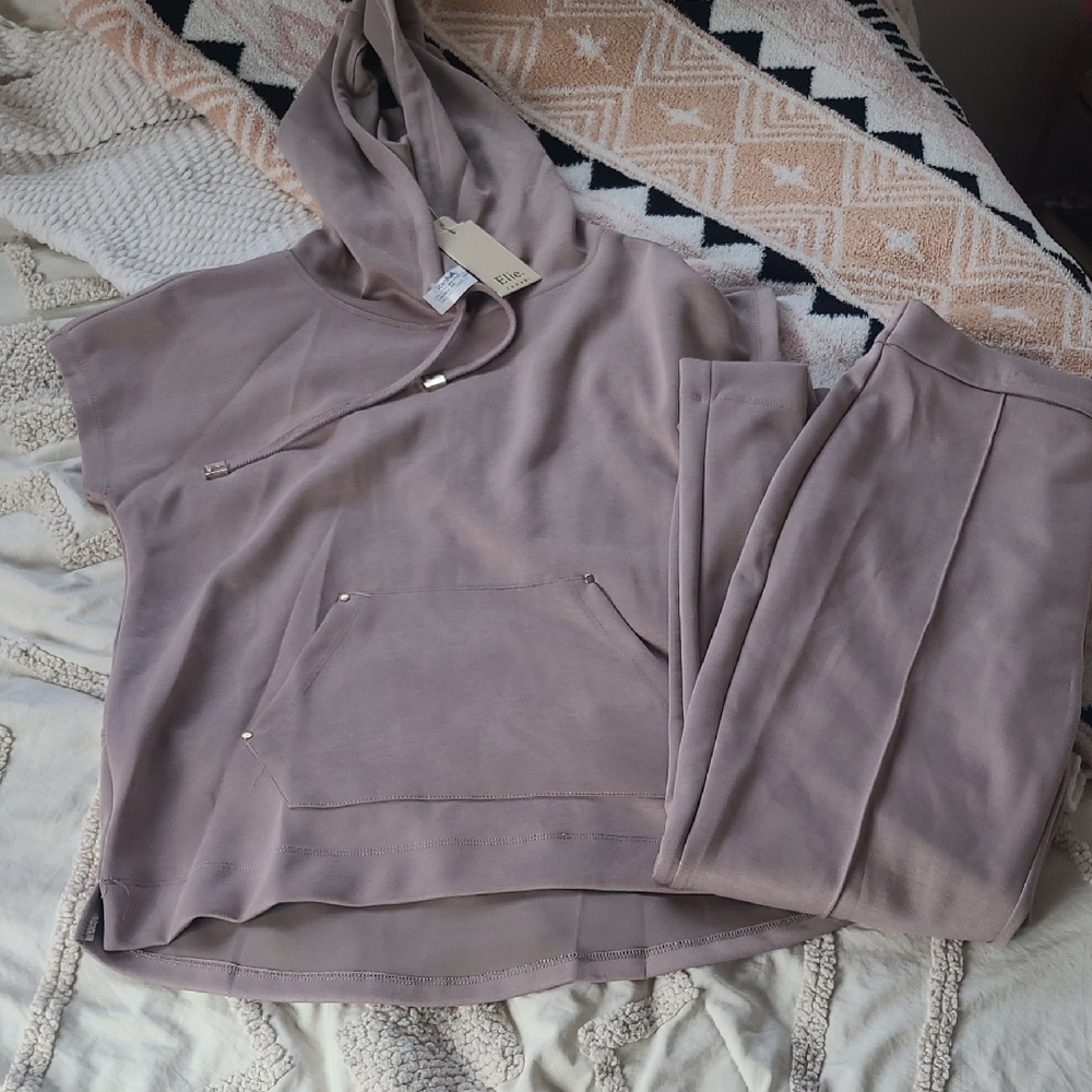 COPY - Taupe Hooded Lounge Set